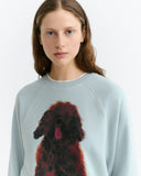 THINKING MU Pet Bonnie portrait sweatshirt blue women