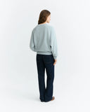 THINKING MU Pet Bonnie portrait sweatshirt blue women