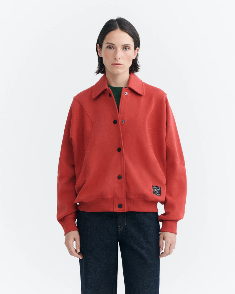 THINKING MU Maisie sweatjacket pale red women