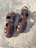 JUTELAUNE Selma croc sandal chocolate women