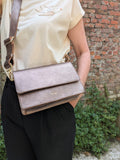 ANN KURZ Perfect square crossbody bag metal grey women