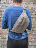 ANN KURZ Large fanny pack narok taupe women