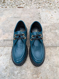 JUTELAUNE Chunky shoes forest green women