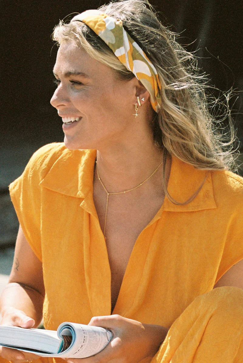 WILDTHINGS COLLECTABLES Classic ear jacket earring gold plated single piece