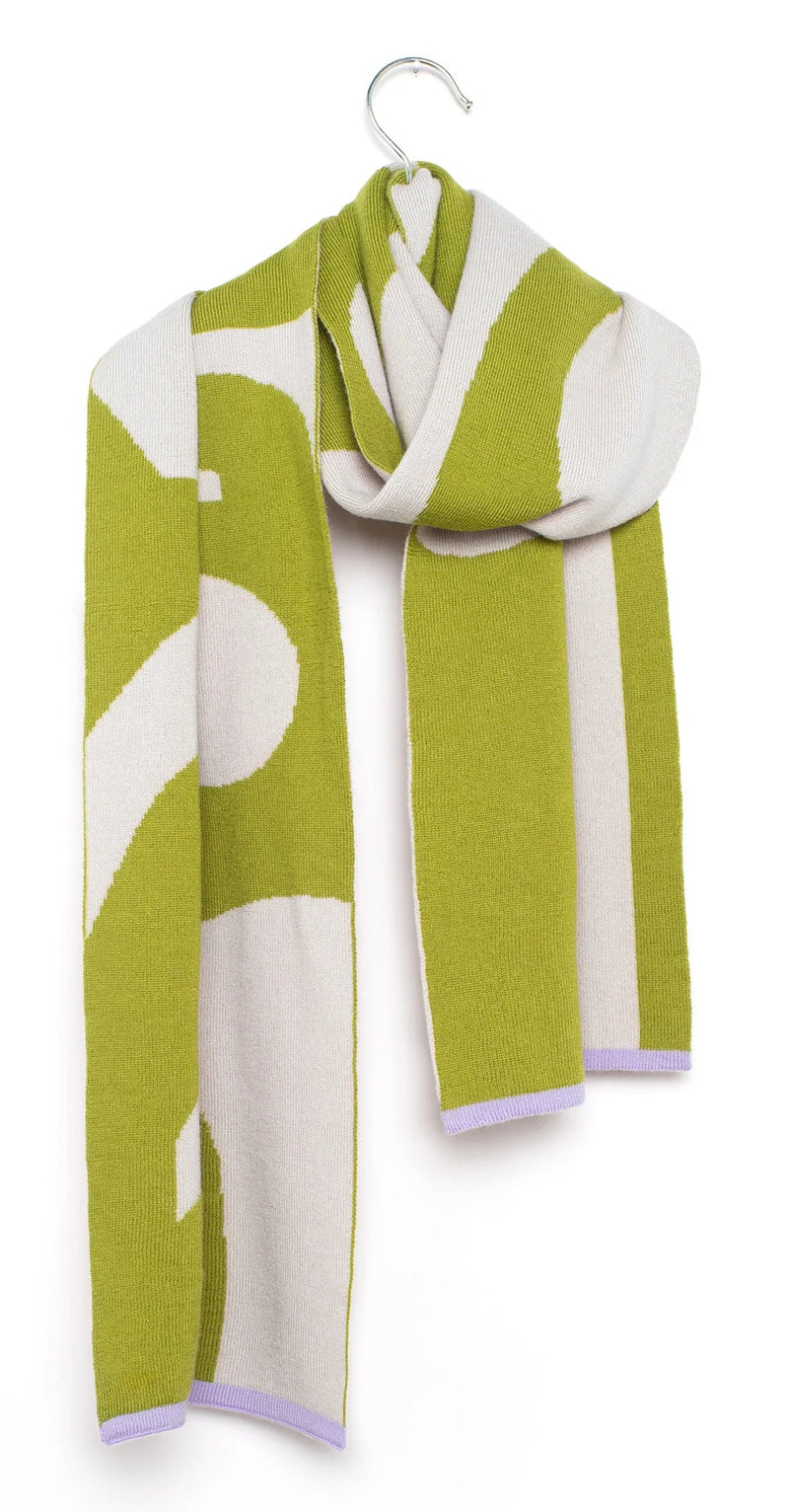 WOLVIS Semicolon midi scarf kiwi unisex