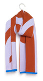 WOLVIS Semicolon midi scarf lilac unisex
