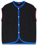 WOLVIS Ellipsis vest indigo women