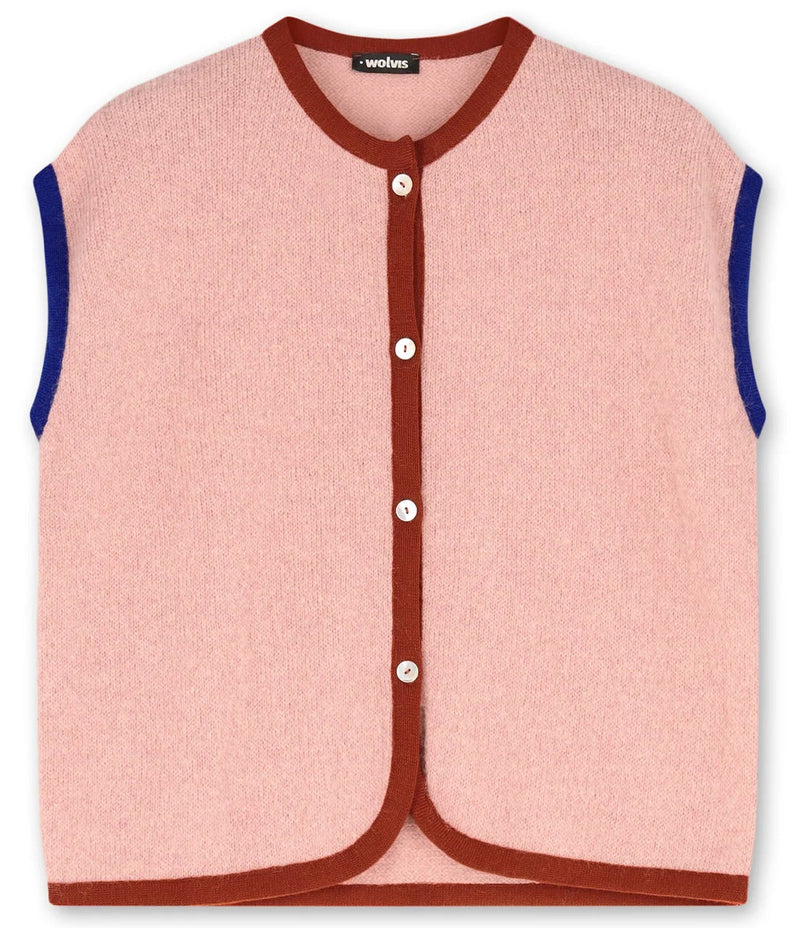 WOLVIS Ellipsis vest peach women