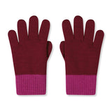 WOLVIS Gloves maroon women