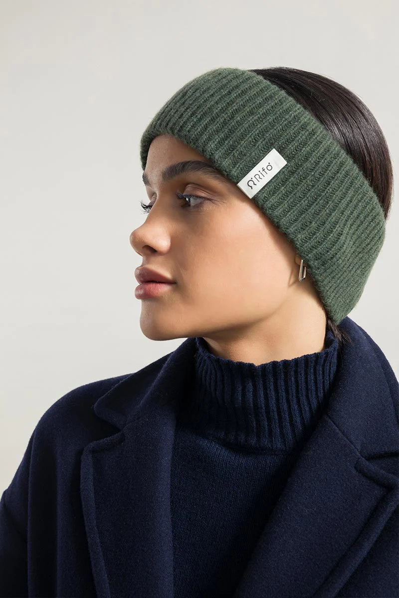RIFO Lara headband forest green women