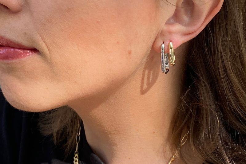 KLIMBIM Ye long earrings gold plated