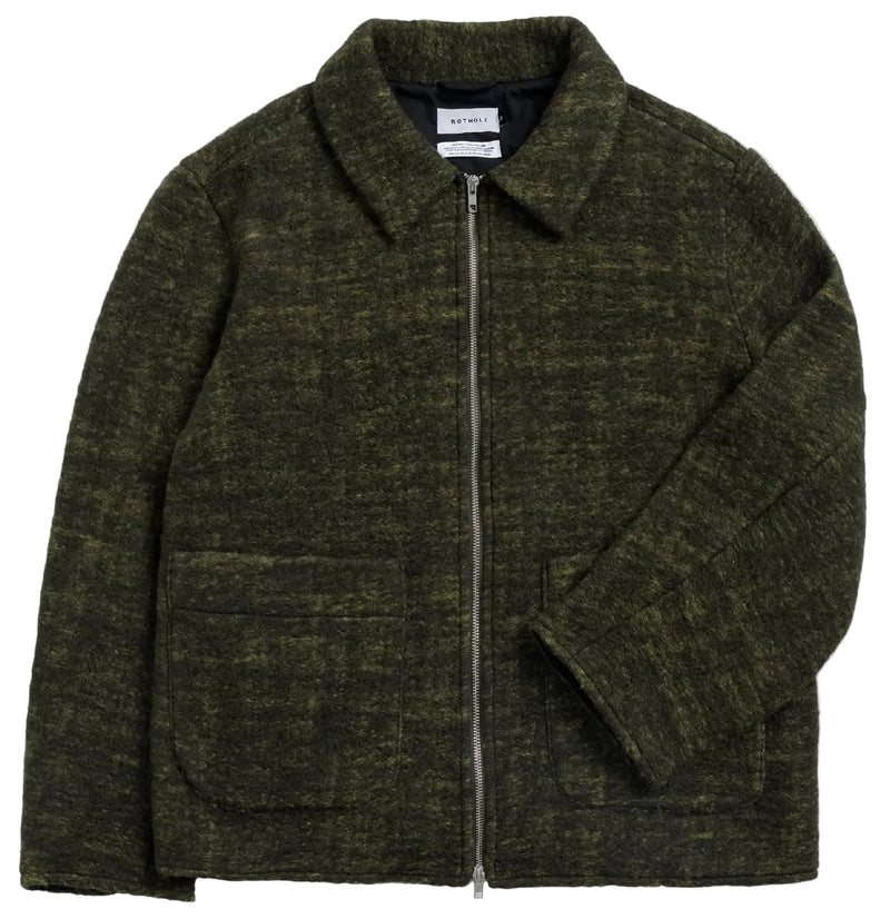 ROTHOLZ Zip jacket speckled green unisex