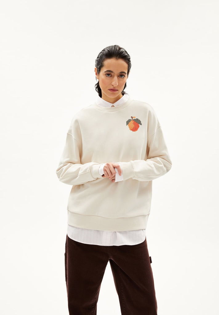 ARMEDANGELS Aarin Fruit embro sweater undyed women
