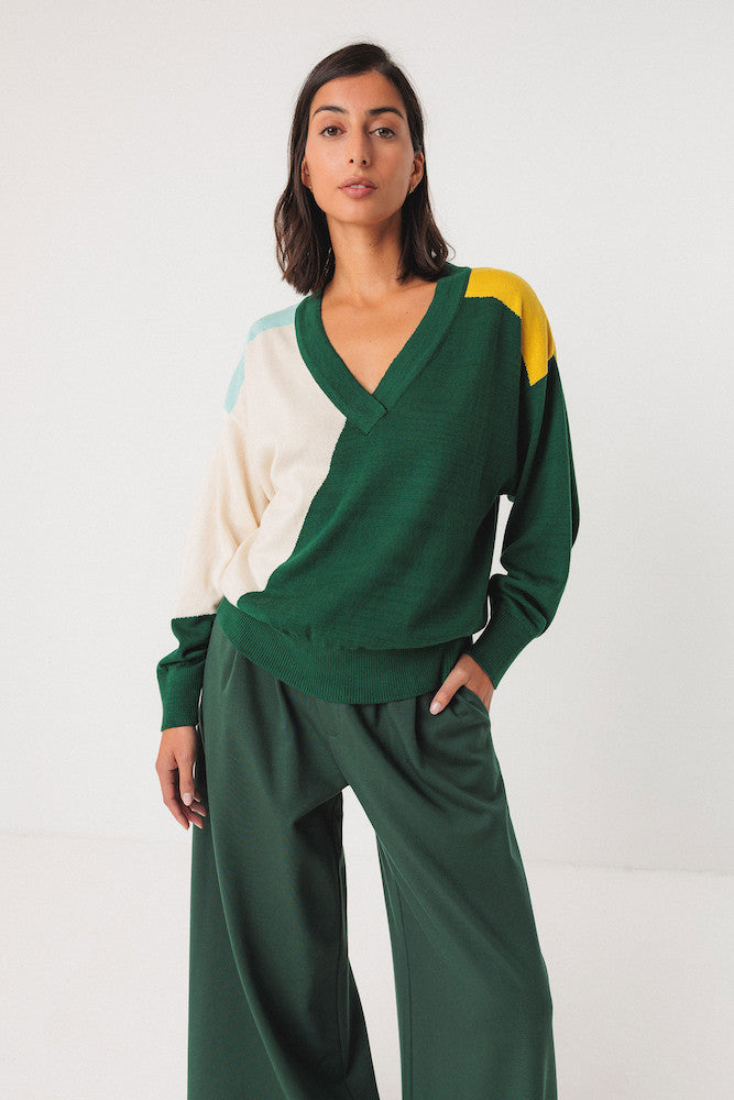 SKFK Adriana jumper G9 dark green women