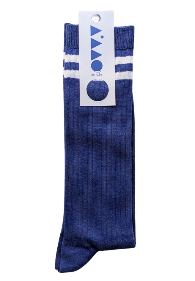 AIMO Rib socks bold blue unisex