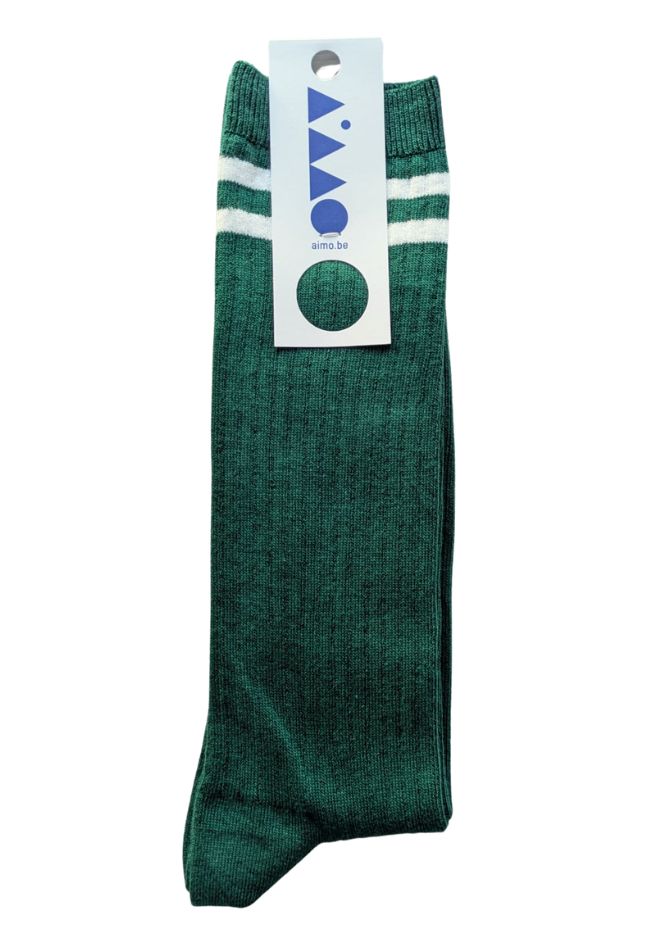 AIMO Rib socks grow green unisex