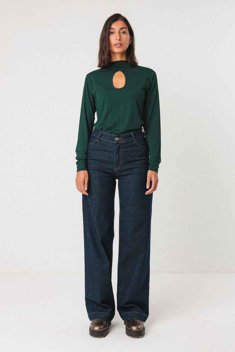 SKFK Ainhize trousers DK dark denim women