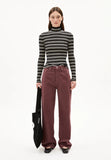 ARMEDANGELS Alaania chiffron stripes longsleeve black oatmilk women