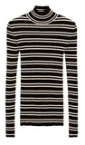 ARMEDANGELS Alaania chiffron stripes longsleeve black oatmilk women