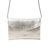ANN KURZ Cute clutch metallic champagne women