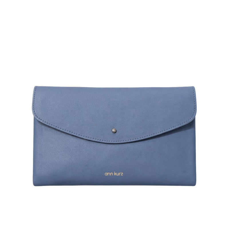 ANN KURZ Cute clutch nappa azul women