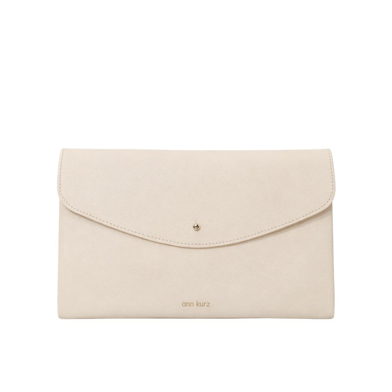 ANN KURZ Cute clutch nappa beige women