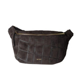 ANN KURZ Fanny pack croco suede mocha women