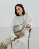 ANN KURZ Fanny pack metallic light gold women