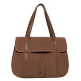ANN KURZ Greatest shopper bag suede mix fango women