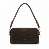 ANN KURZ Light baguette bag suede mix mocha women