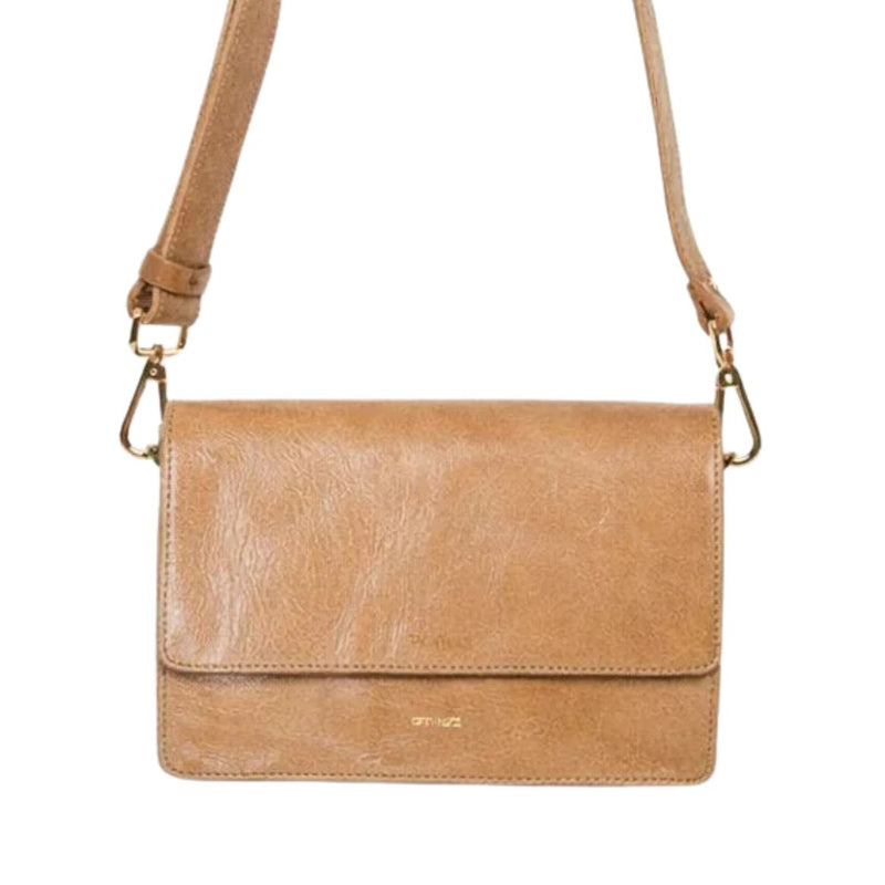 ANN KURZ Perfect square crossbody bag stark taupe women