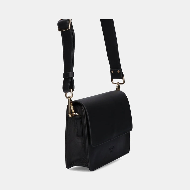 ANN KURZ Perfect square crossbody bag nappa black women
