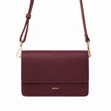ANN KURZ Perfect square crossbody bag nappa burgundy women