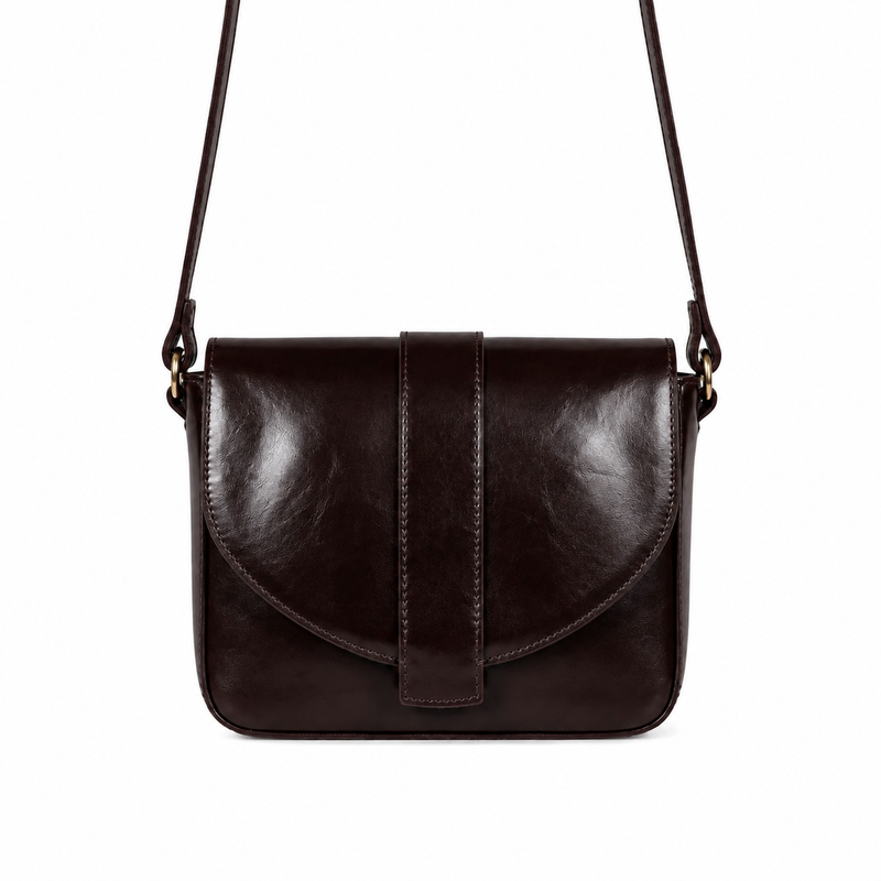 ANN KURZ Shatel crossbody bag shiny nappa mocha women