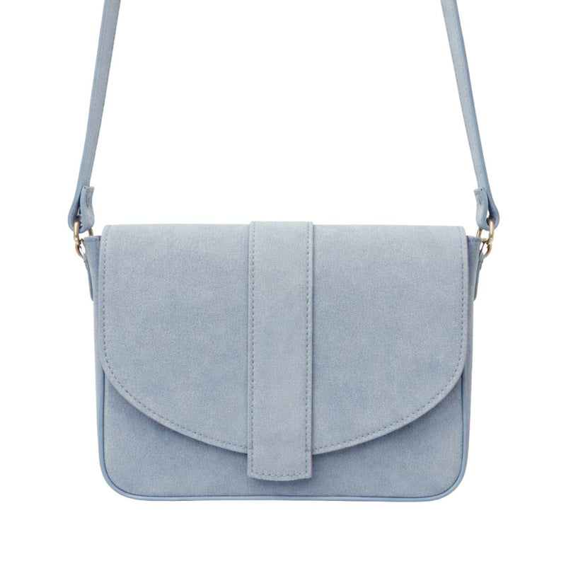 ANN KURZ Shatel crossbody bag suede celeste women