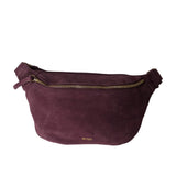 ANN KURZ Fanny pack suede burgundy women