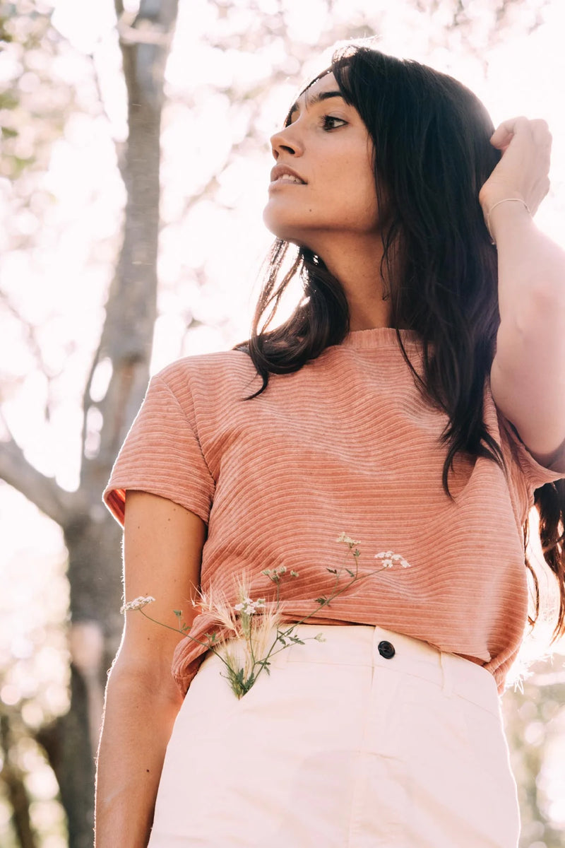 TWOTHIRDS Ariadna t-shirt dusty pink women