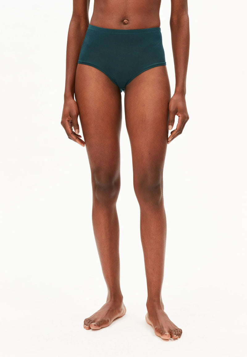 ARMEDANGELS Birtaa high waist briefs teal stone women