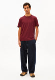 ARMEDANGELS Jaames t-shirt velvet red men