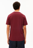 ARMEDANGELS Jaames t-shirt velvet red men