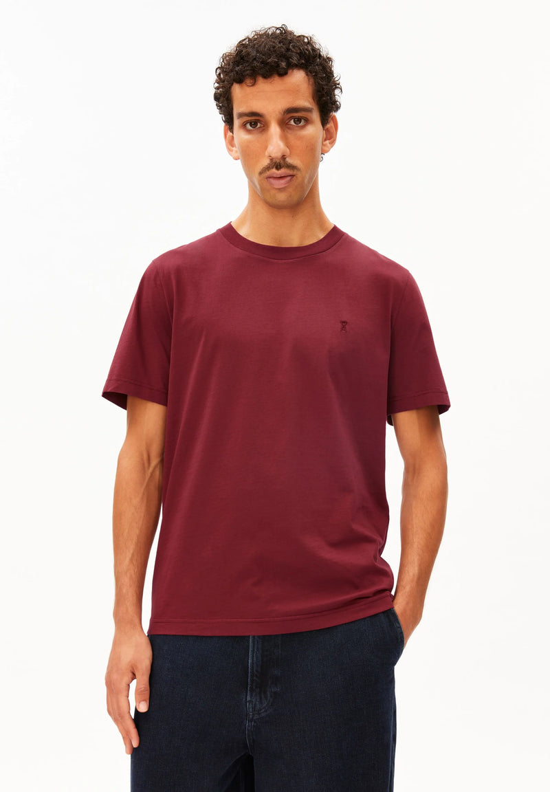 ARMEDANGELS Jaames t-shirt velvet red men