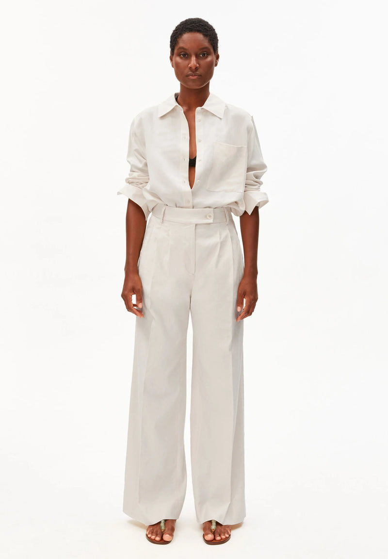 ARMEDANGELS Kaayua linen blend trousers undyed women