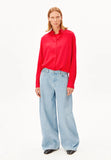 ARMEDANGELS Larisaana longsleeve blouse mars red women