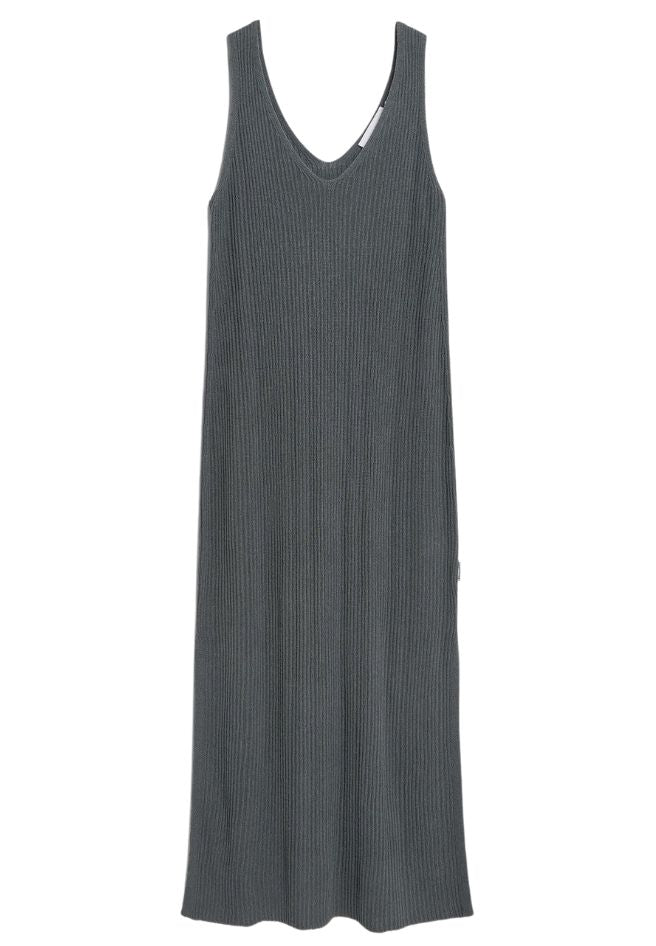 ARMEDANGELS Linen blend knit dress space steel women