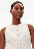 ARMEDANGELS Long linen blend vest undyed women