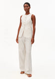 ARMEDANGELS Long linen blend vest undyed women