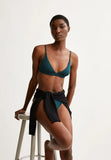ARMEDANGELS Osilaa bralette teal stone women