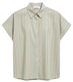 ARMEDANGELS Stripe poplin Larisaana blouse foam light oatmilk women