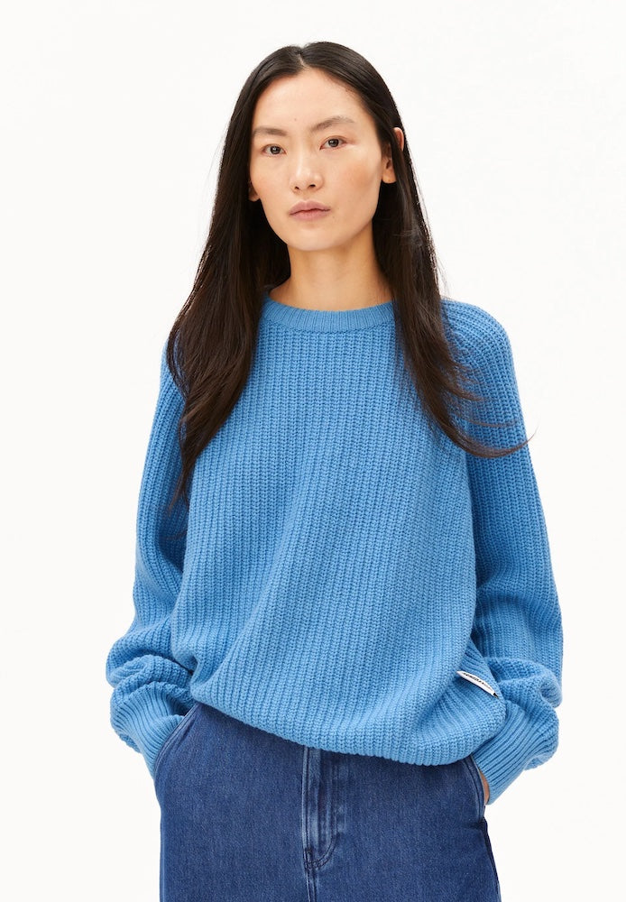 ARMEDANGELS Rib knit jumper skylight women