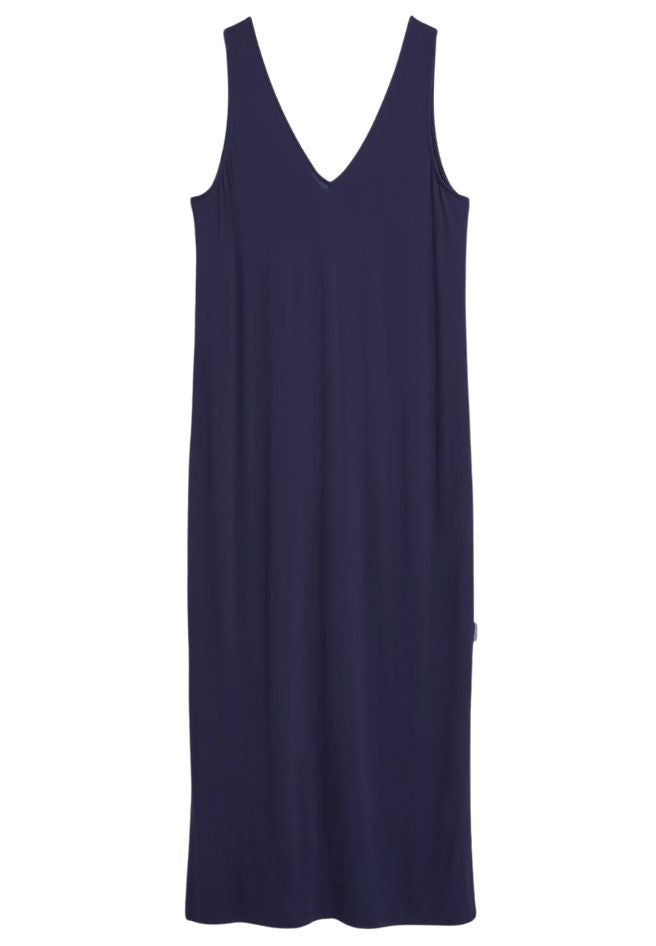 ARMEDANGELS Sleeveless jersey midi dress tinted navy women